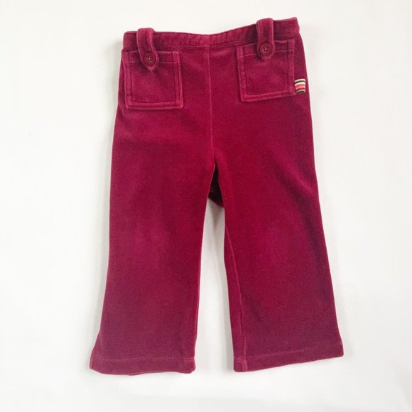 Gymboree Retro 70's Velvet Wide-Leg Pants Toddler Size 2 - Picture 1 of 5